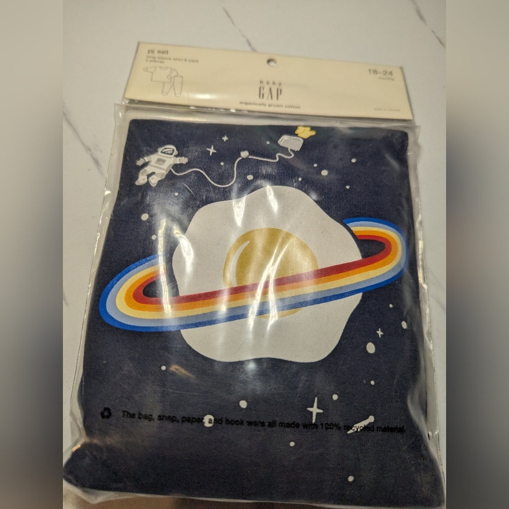 Baby Gap Egg & Astronaut PJ Set Various Sizes